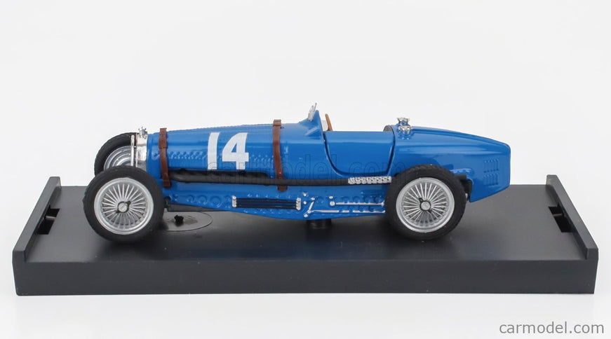Bugatti F1 Tipo 59 N°14 France GP 1934 Tazio Nuvolari 1:43 Brumm modrá