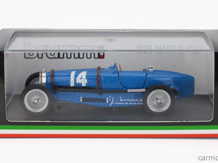 Bugatti F1 Tipo 59 N°14 France GP 1934 Tazio Nuvolari 1:43 Brumm modrá
