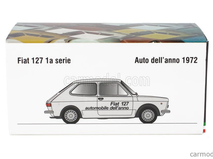 Fiat 127 1-SERIES 1971 - Red Interior 1:43 Brumm biela - biela
