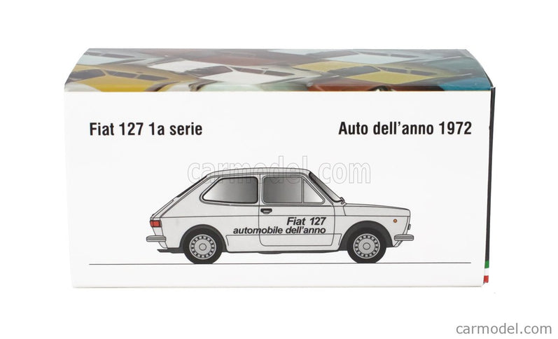 Fiat 127 1-SERIES 1971 - Red Interior 1:43 Brumm biela - biela