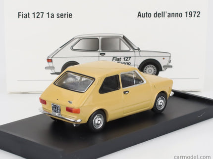 Fiat 127 1-SERIES 1971 - Black Interior 1:43 Brumm žltá Tahiti - žltá