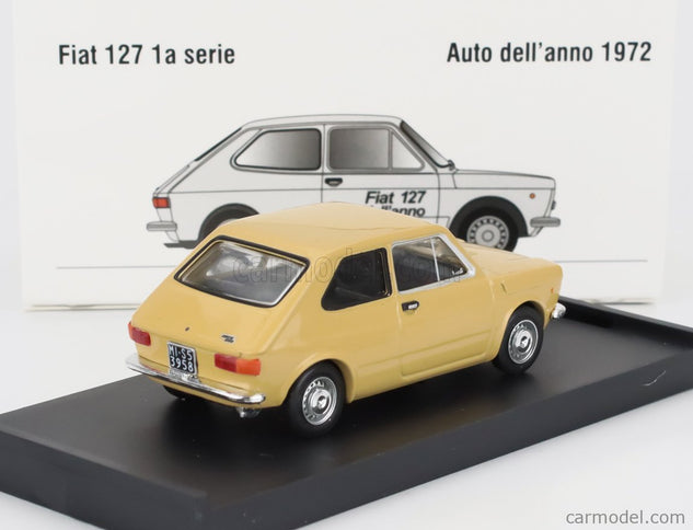 Fiat 127 1-SERIES 1971 - Black Interior 1:43 Brumm žltá Tahiti - žltá