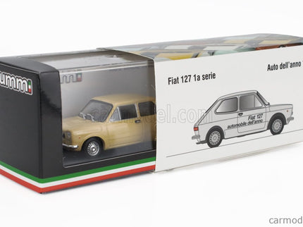 Fiat 127 1-SERIES 1971 - Black Interior 1:43 Brumm žltá Tahiti - žltá
