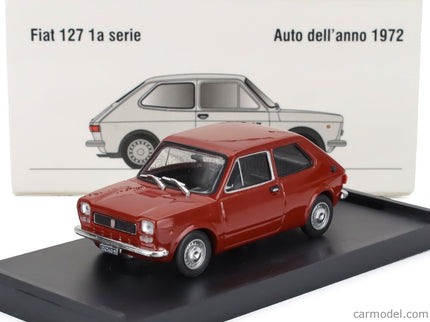 Fiat 127 1-SERIES 1971 - Black Interior 1:43 Brumm červená Sierra - červená