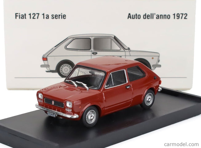 Fiat 127 1-SERIES 1971 - Black Interior 1:43 Brumm červená Sierra - červená