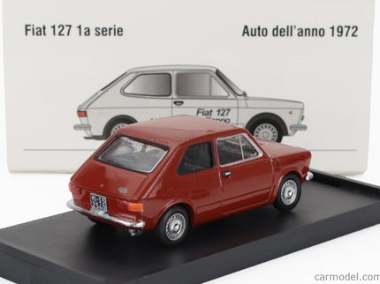 Fiat 127 1-SERIES 1971 - Black Interior 1:43 Brumm červená Sierra - červená