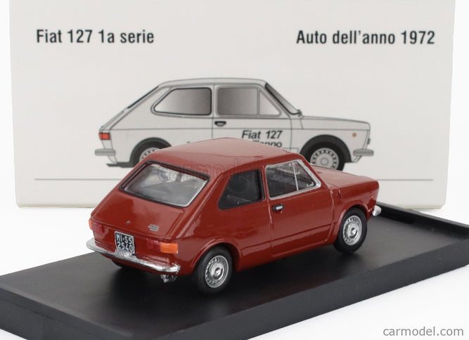 Fiat 127 1-SERIES 1971 - Black Interior 1:43 Brumm červená Sierra - červená