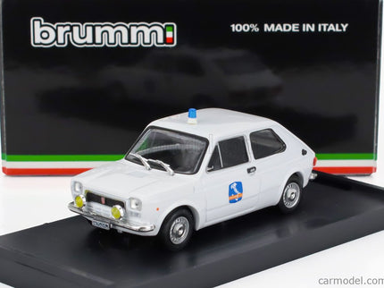 Fiat 127 1-SERIES Societa' Autostrade Como-Chiasso 1971 1:43 Brumm biela