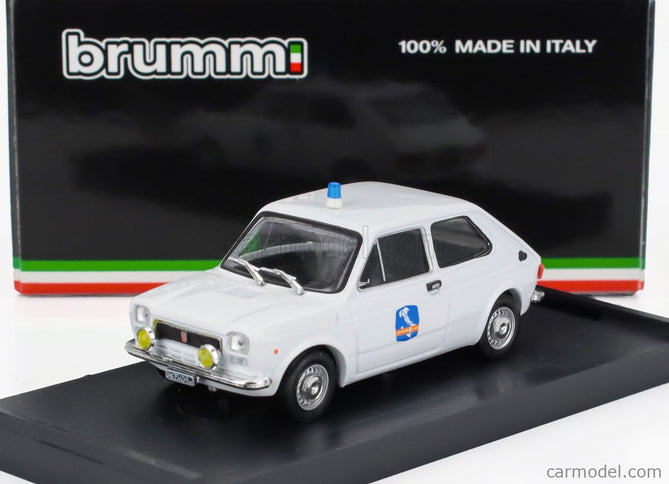 Fiat 127 1-SERIES Societa' Autostrade Como-Chiasso 1971 1:43 Brumm biela