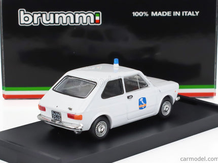 Fiat 127 1-SERIES Societa' Autostrade Como-Chiasso 1971 1:43 Brumm biela