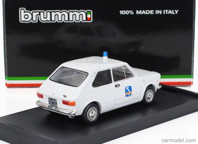 Fiat 127 1-SERIES Societa' Autostrade Como-Chiasso 1971 1:43 Brumm biela