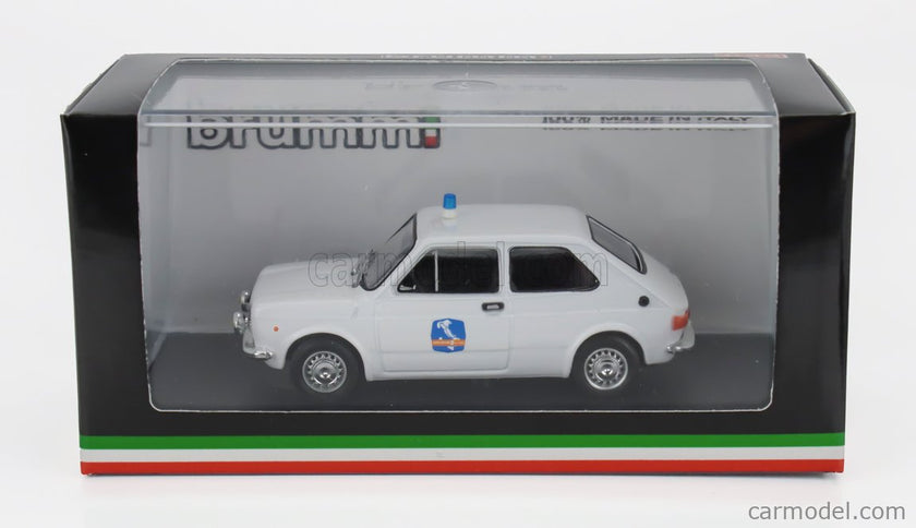 Fiat 127 1-SERIES Societa' Autostrade Como-Chiasso 1971 1:43 Brumm biela