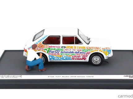 Fiat 127 1-SERIES 1972 - Automobile Dell'anno 1972 1:43 Brumm biela