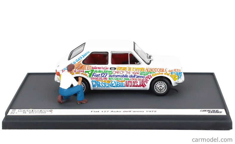 Fiat 127 1-SERIES 1972 - Automobile Dell'anno 1972 1:43 Brumm biela