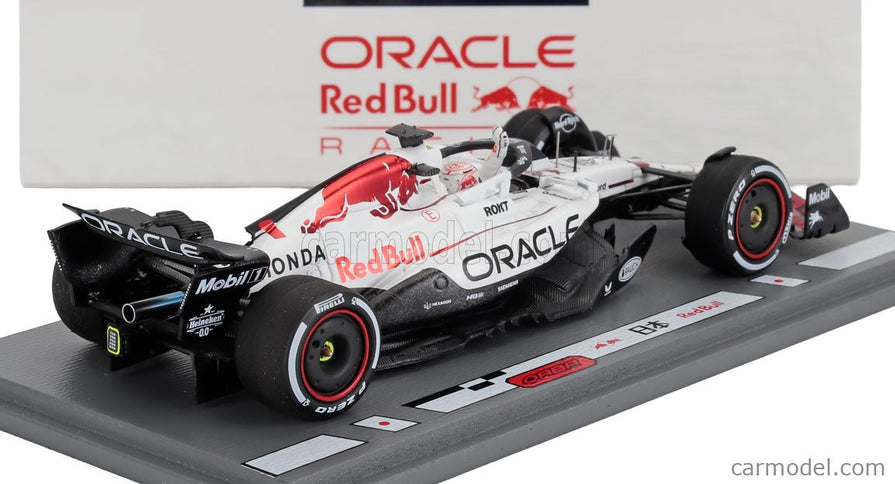 Red Bull F1 RB21 Team Oracle Red Bull Racing N°1 Víťaz Japan GP 2025 With Pit Board Super Max! Wins Max Verstappen 1:43 Spark Model biela červená
