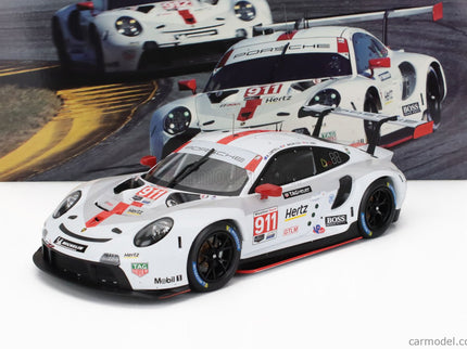 Porsche 911 991-2 RSR Team Porsche GT N°911 2. Miesto Gtlm Class 24h Daytona 2020 Earl Bamber - Mathieu Jaminet - Laurens Vanthoor 1:18 IXO Models biela červená