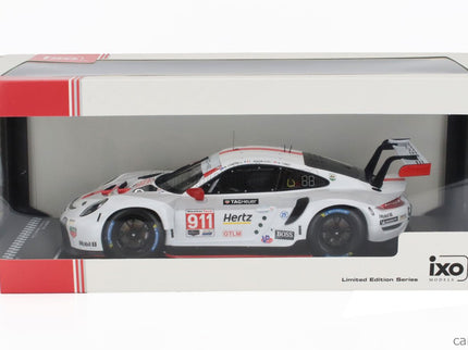 Porsche 911 991-2 RSR Team Porsche GT N°911 2. Miesto Gtlm Class 24h Daytona 2020 Earl Bamber - Mathieu Jaminet - Laurens Vanthoor 1:18 IXO Models biela červená
