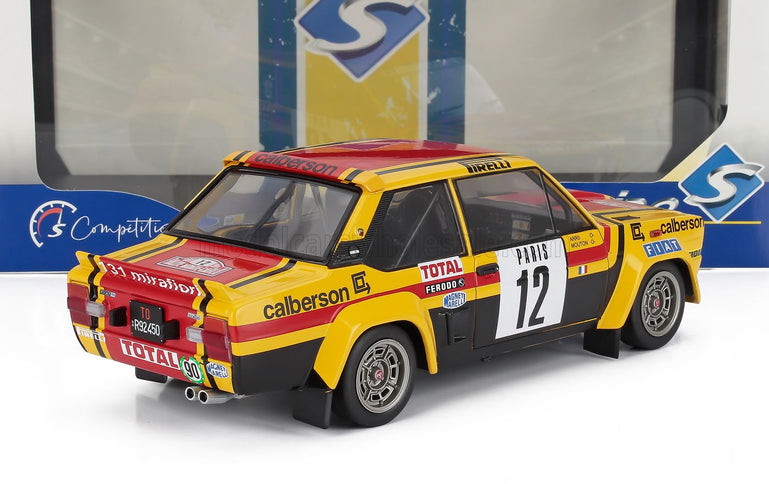 FIAT | 131 ABARTH TEAM CALBERSON N 12 7th RALLY MONTECARLO 1980 MICHELLE MOUTON - ANNIE ARRII | YELLOW BLACK RED