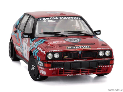 Lancia Delta HF Integrale 16V Martini N°1 Víťaz Rally Sanremo 1989 Miki Biasion - Tiziano Siviero 1:18 Solido červená