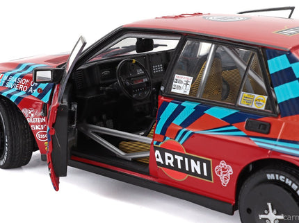 Lancia Delta HF Integrale 16V Martini N°1 Víťaz Rally Sanremo 1989 Miki Biasion - Tiziano Siviero 1:18 Solido červená