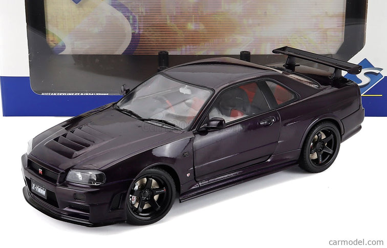 Nissan Skyline GT-R (R34) Z-Tune 1999 1:18 Solido fialová