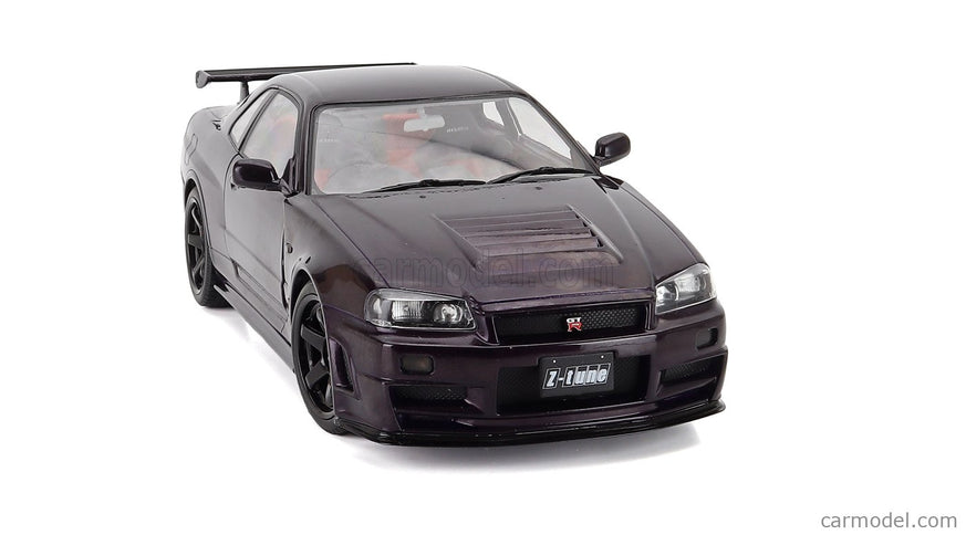 Nissan Skyline GT-R (R34) Z-Tune 1999 1:18 Solido fialová