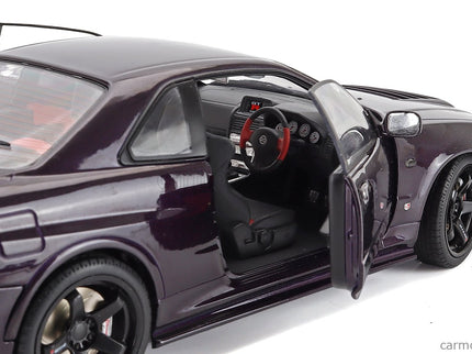 Nissan Skyline GT-R (R34) Z-Tune 1999 1:18 Solido fialová