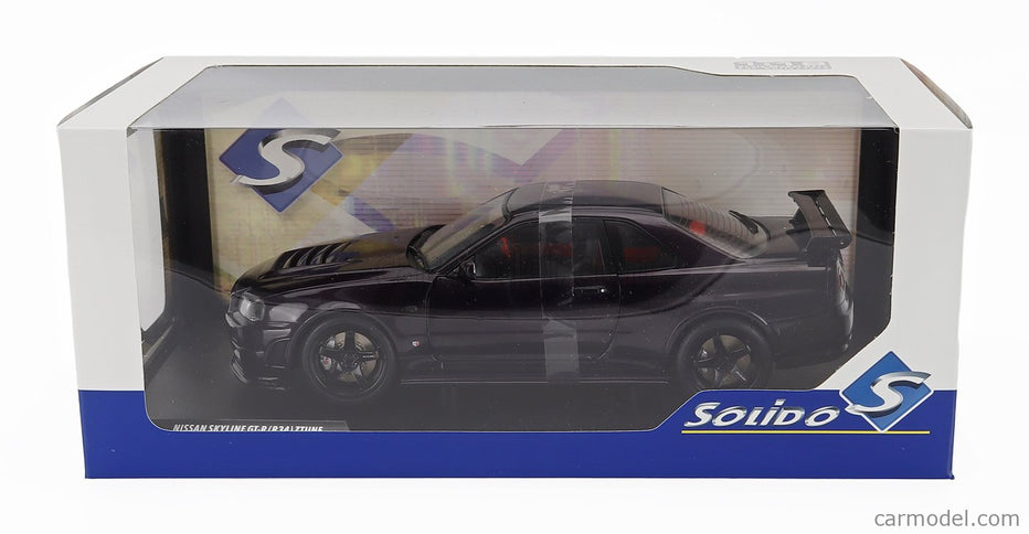 Nissan Skyline GT-R (R34) Z-Tune 1999 1:18 Solido fialová