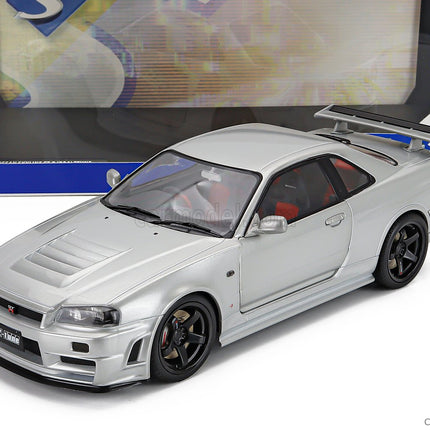 Nissan Skyline GT-R (R34) Z-Tune 1999 1:18 Solido strieborná