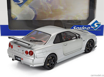 Nissan Skyline GT-R (R34) Z-Tune 1999 1:18 Solido strieborná
