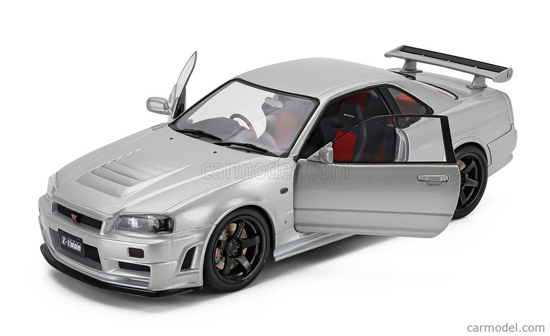Nissan Skyline GT-R (R34) Z-Tune 1999 1:18 Solido strieborná