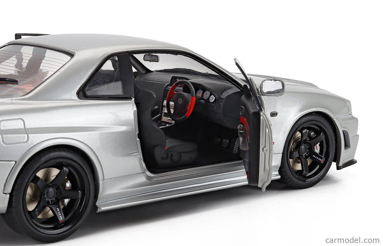 Nissan Skyline GT-R (R34) Z-Tune 1999 1:18 Solido strieborná