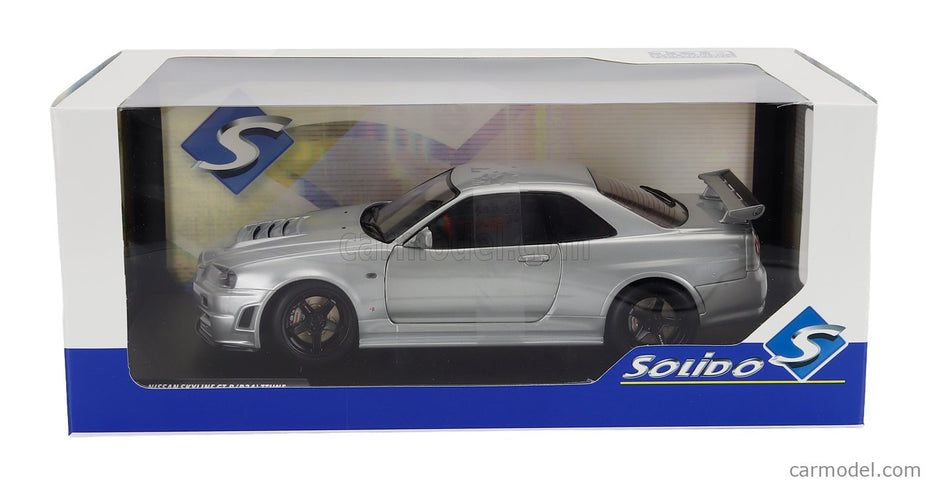 Nissan Skyline GT-R (R34) Z-Tune 1999 1:18 Solido strieborná