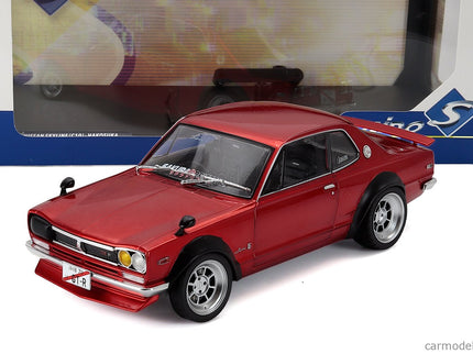 Nissan Skyline (C10) Hakosuka Works 1970 1:18 Solido červená metalická