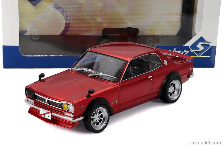 Nissan Skyline (C10) Hakosuka Works 1970 1:18 Solido červená metalická