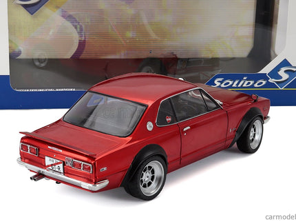 Nissan Skyline (C10) Hakosuka Works 1970 1:18 Solido červená metalická