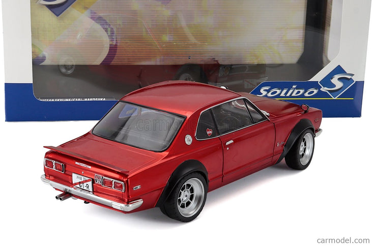 Nissan Skyline (C10) Hakosuka Works 1970 1:18 Solido červená metalická
