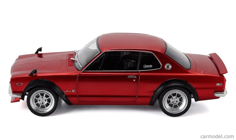 Nissan Skyline (C10) Hakosuka Works 1970 1:18 Solido červená metalická