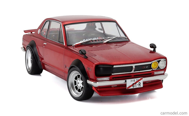 Nissan Skyline (C10) Hakosuka Works 1970 1:18 Solido červená metalická