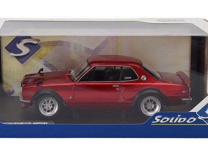 Nissan Skyline (C10) Hakosuka Works 1970 1:18 Solido červená metalická