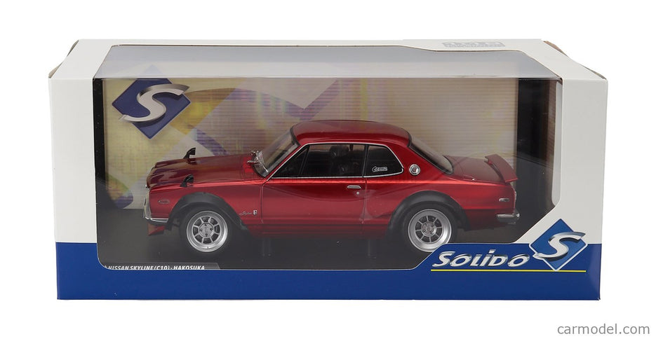 Nissan Skyline (C10) Hakosuka Works 1970 1:18 Solido červená metalická