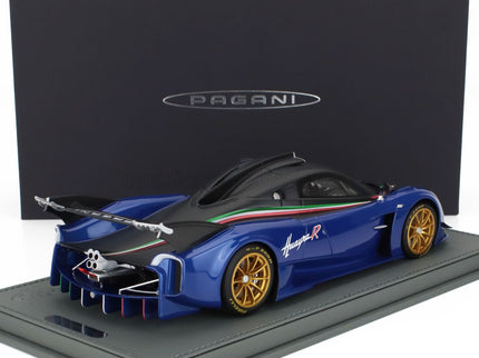 PAGANI | HUAYRA R 2021 - CON VETRINA - WITH SHOWCASE | BLU FRANCIA - BLUE MATT BLACK