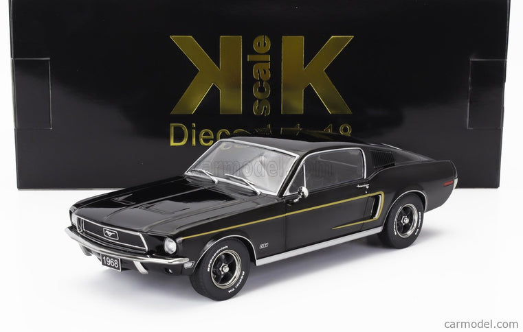 Ford Mustang GT Fastback Coupe 1968 1:18 KK Scale čierna