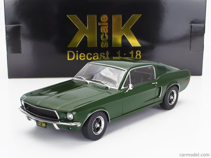Ford Mustang GT Fastback Coupe 1968 1:18 KK Scale zelená