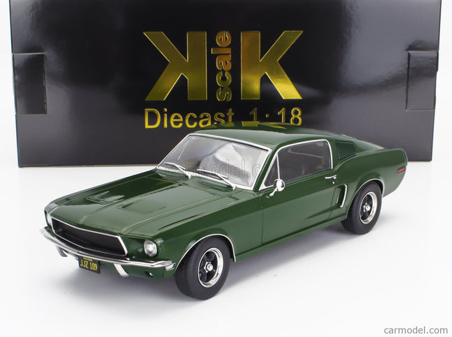 Ford Mustang GT Fastback Coupe 1968 1:18 KK Scale zelená