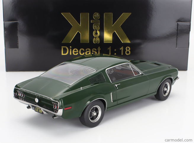 Ford Mustang GT Fastback Coupe 1968 1:18 KK Scale zelená