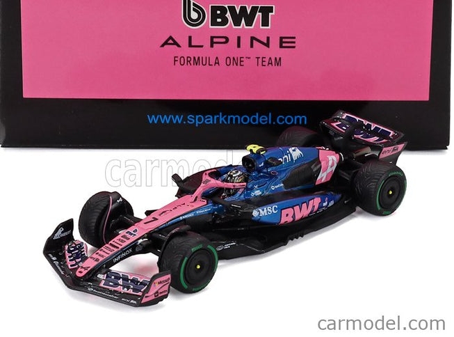 Alpine F1 A525 Team Bwt Alpine N°7 Australian GP 2025 Jack Doohan 1:64 Spark Model čierna modrá ružová
