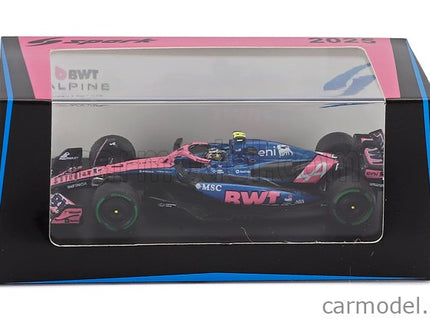 Alpine F1 A525 Team Bwt Alpine N°7 Australian GP 2025 Jack Doohan 1:64 Spark Model čierna modrá ružová