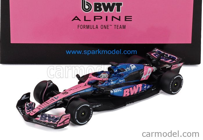 Alpine F1 A525 Team Bwt Alpine N°10 Japan GP 2025 Pierre Gasly 1:64 Spark Model čierna modrá ružová