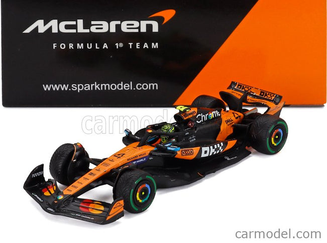 Mclaren F1 MCL39 Team Mclaren N°4 Majster Sveta Víťaz Australian GP 2025 Lando Norris 1:64 Spark Model oranžová čierna